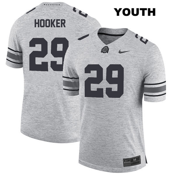 Ohio State Buckeyes Youth Marcus Hooker #29 Gray Authentic Nike College NCAA Stitched Football Jersey YP19Z23WA